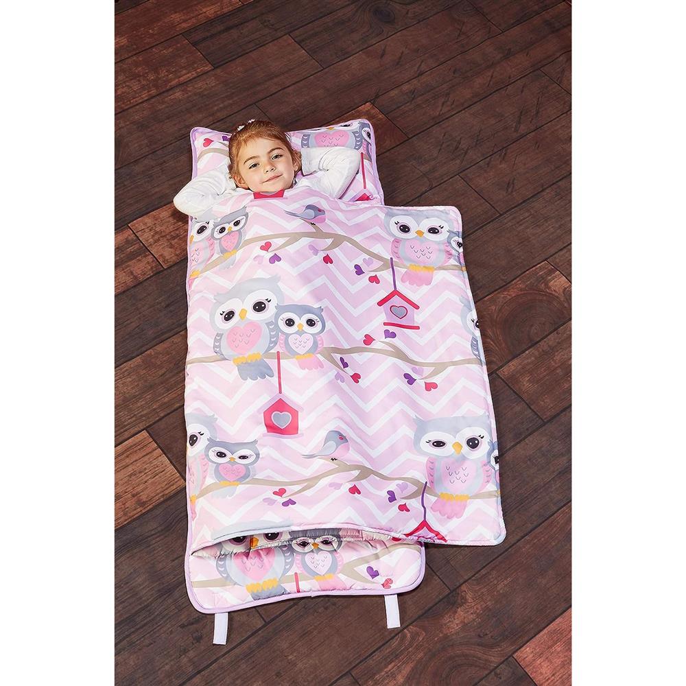 Everyday Kids Owl Toddler Nap Mat with Removable Pillow