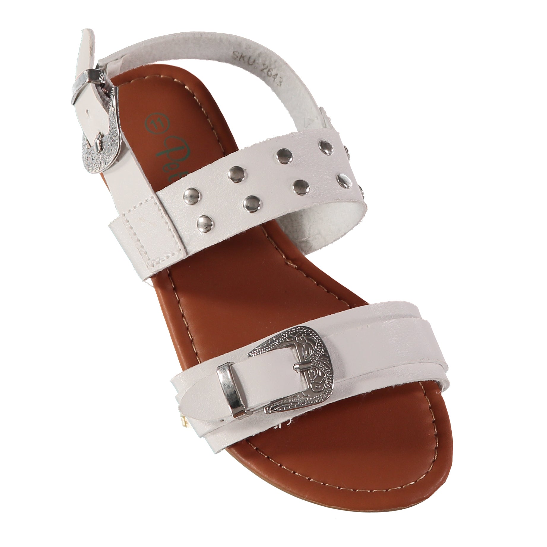 Petalia Girls Sizes 11-4 Studded Buckle Sandal