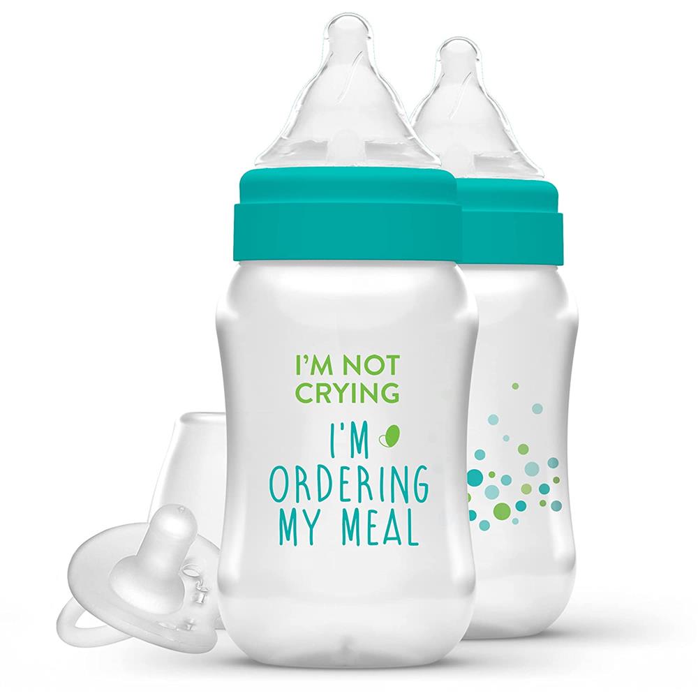 Evenflo Feeding Balance+ Wide Neck Printed Bottles - 9oz, 2-Pack