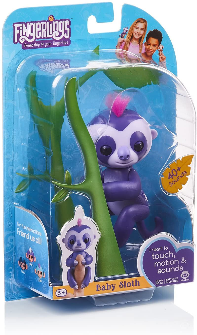 Fingerlings Baby Sloth Interactive Baby Pet