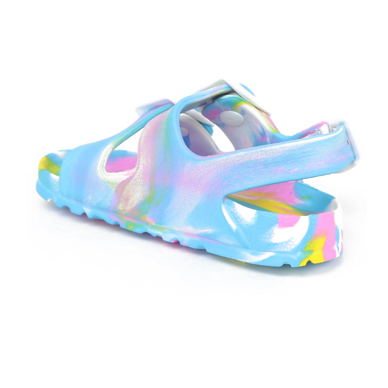 First Steps By Stepping Stones Baby and Infant Girl Sizes 7-10 Tie Dye Buckle Sandal