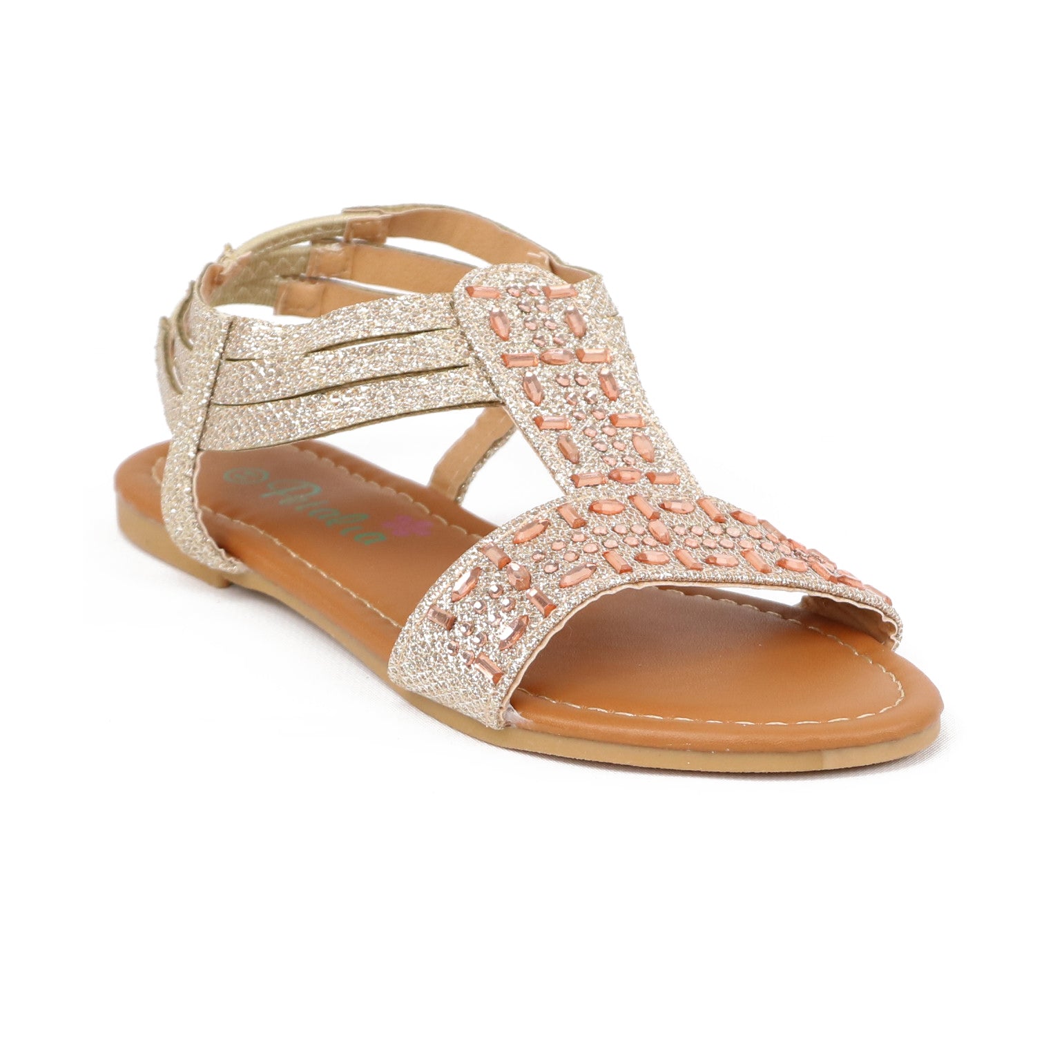 Petalia Girls Sizes 11-4 Gladiator Gem Sandal