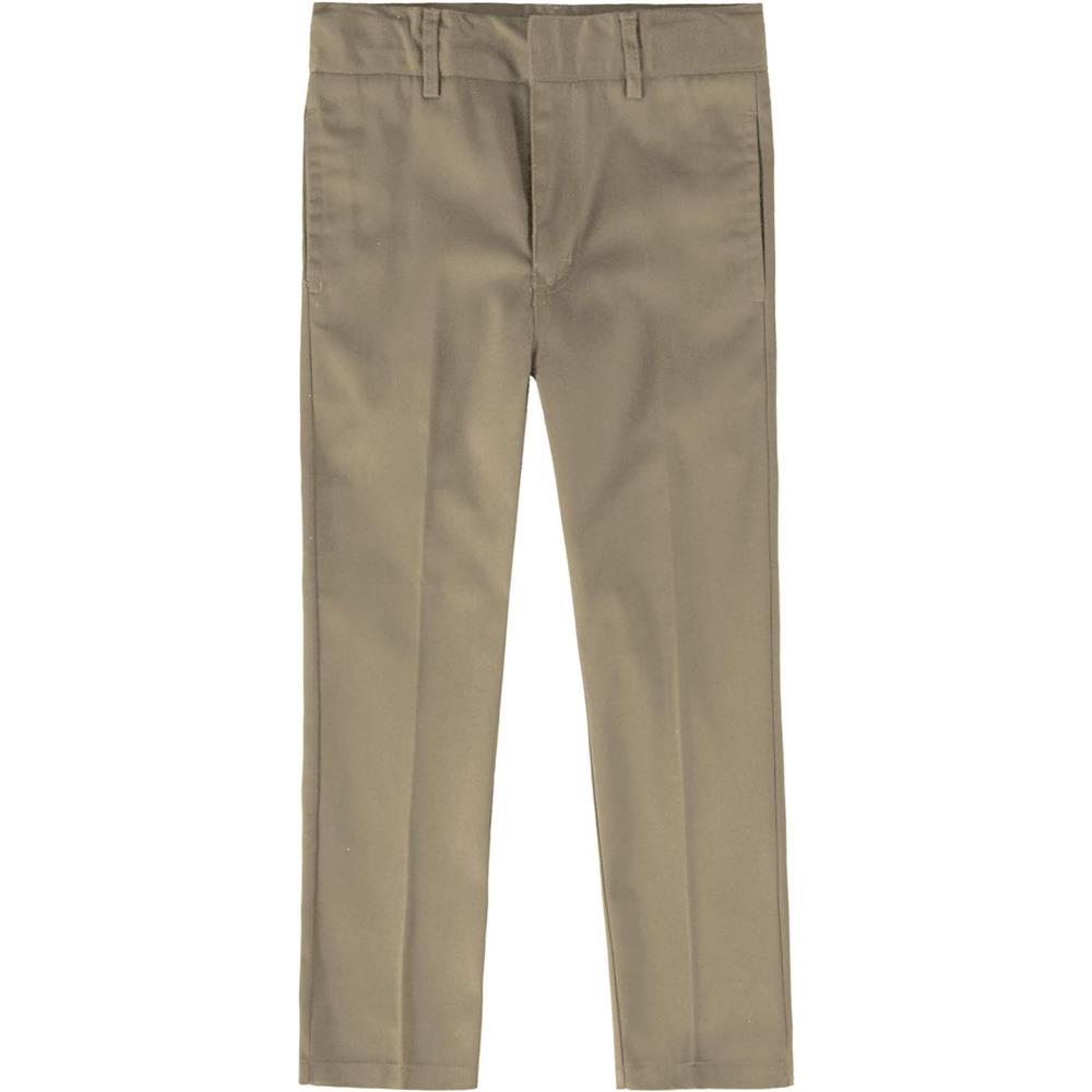 Educated Uniforms Boys Sizes 4-20 Flat Front Double Knee Adjustable Waist School Pant