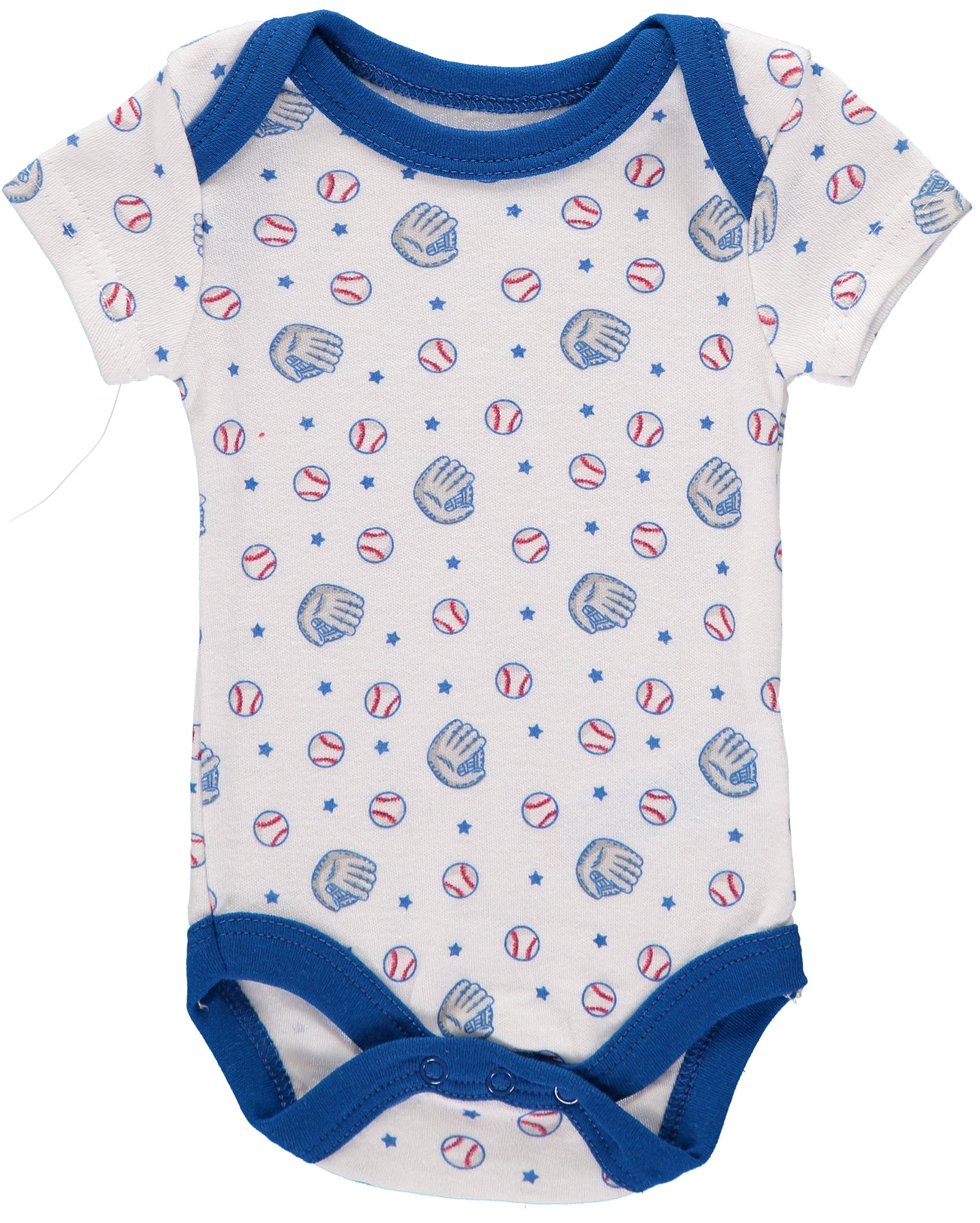 Bon Bebe Boys 0-9 Months All Star Short Sleeve Bodysuit, 4-Pack