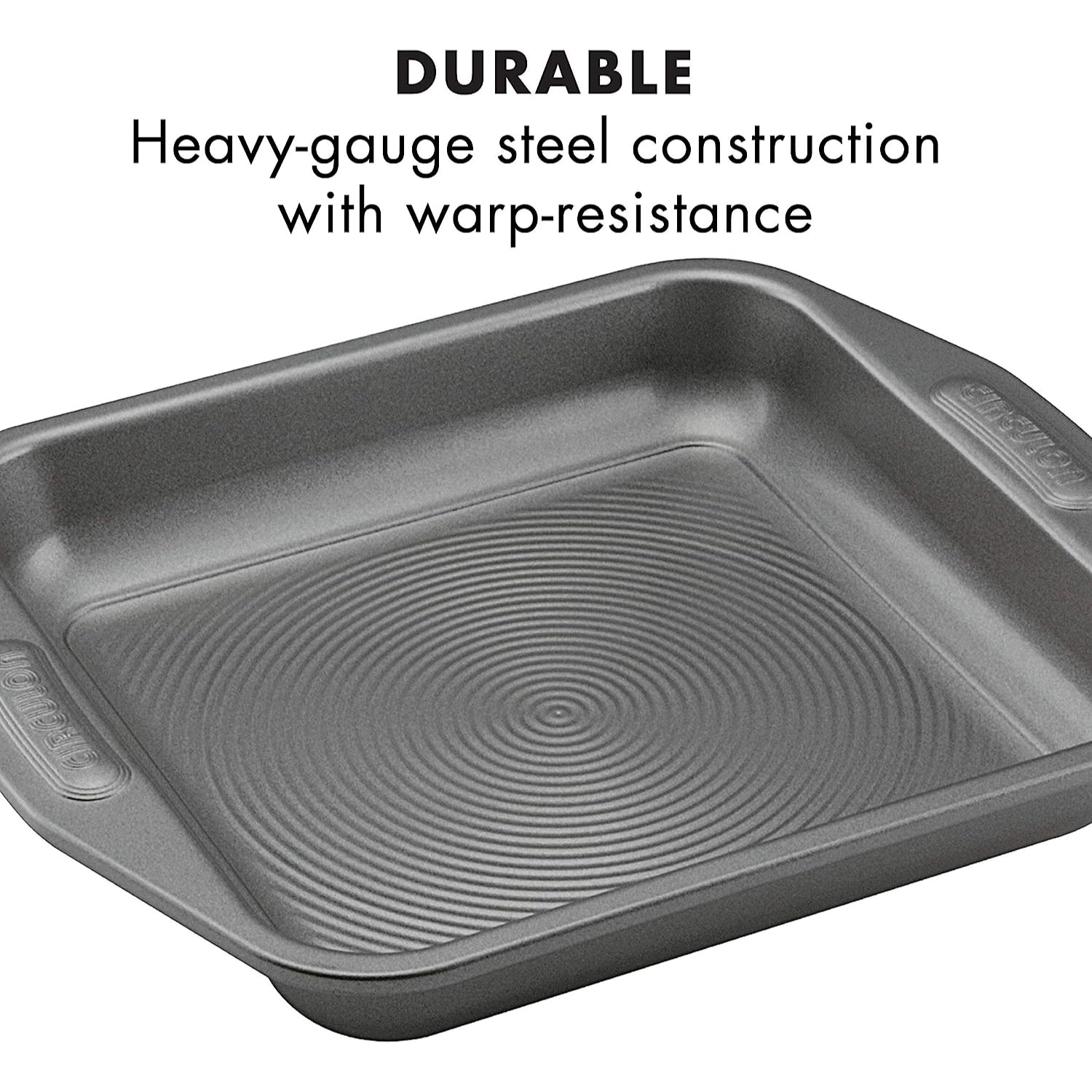 Circulon Total Bakeware Nonstick Cookie Baking Sheet, 10'' x 15'', Dark Gray