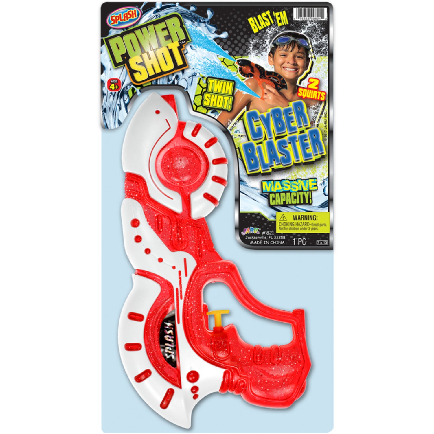 Ja-Ru Splash Power Shot Cyber Blaster with Massive Capacity (Color may Vary)