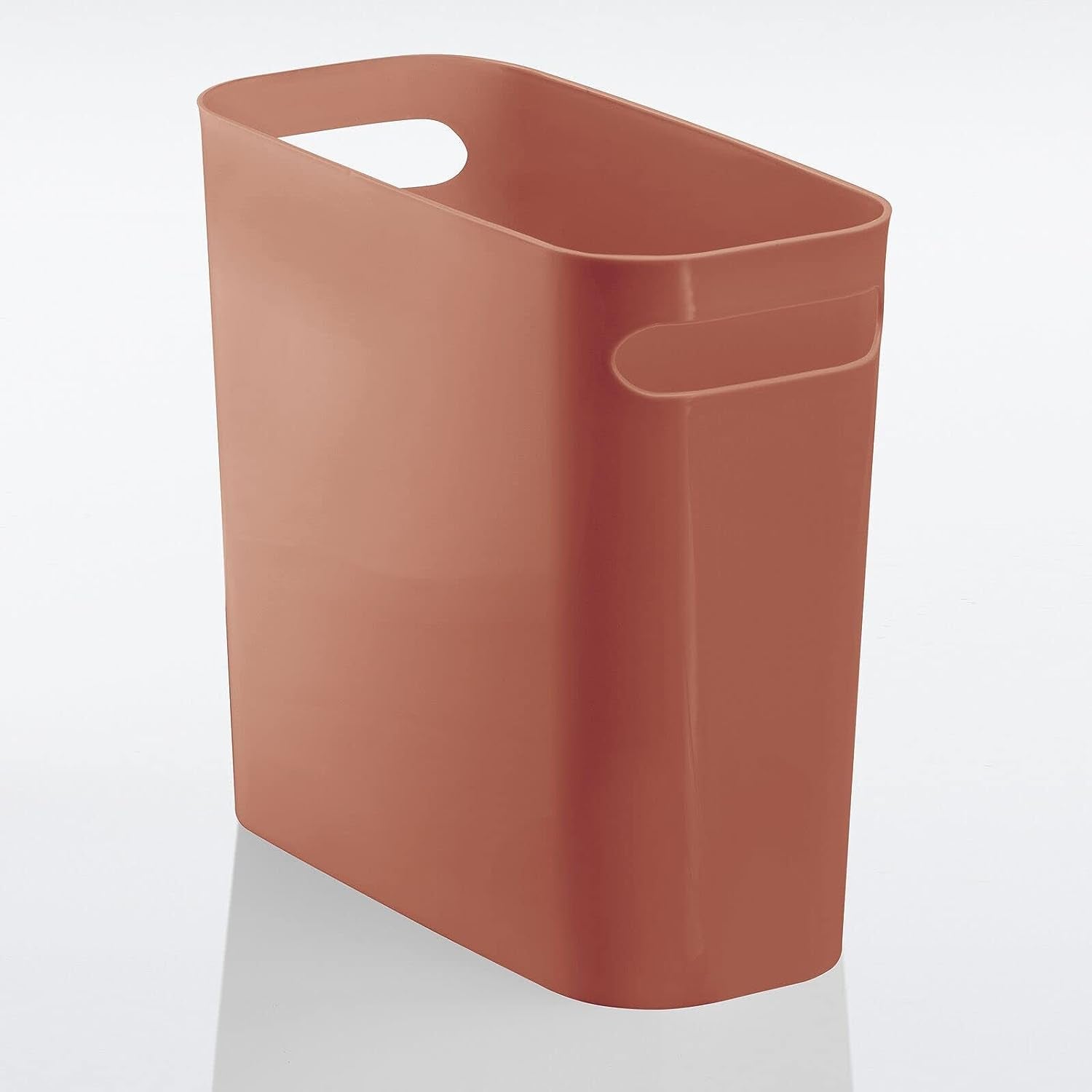 mDesign Plastic Small Trash Can, 1.5 Gallon, Terracotta