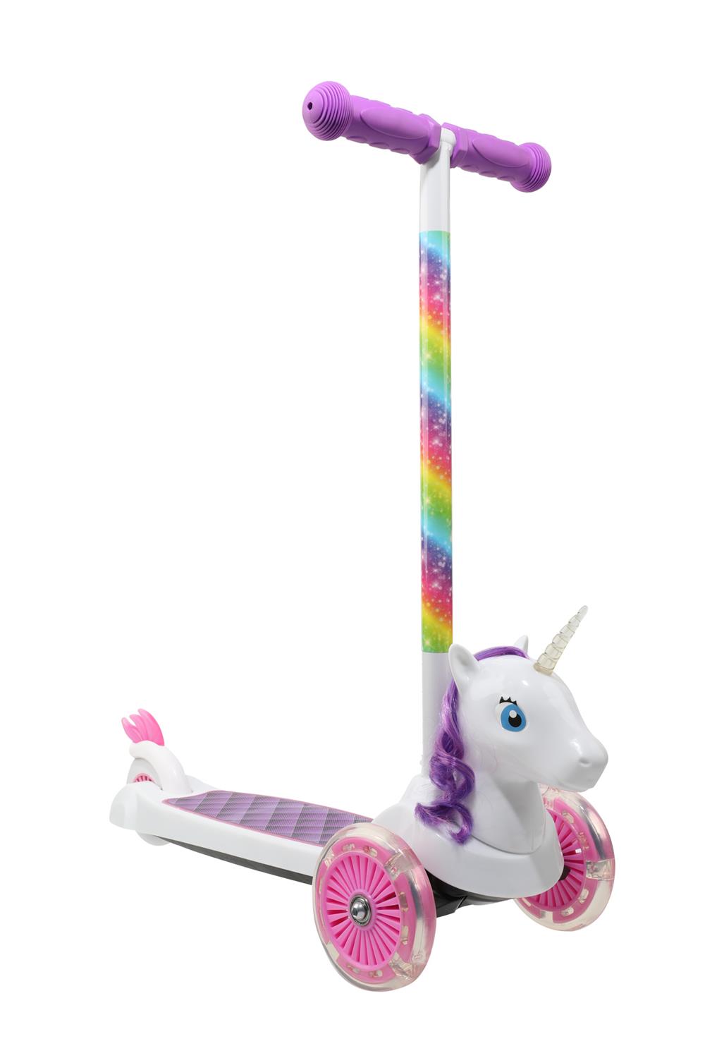 Dimensions Unicorn 3D Scooter with 3 Wheel Platform