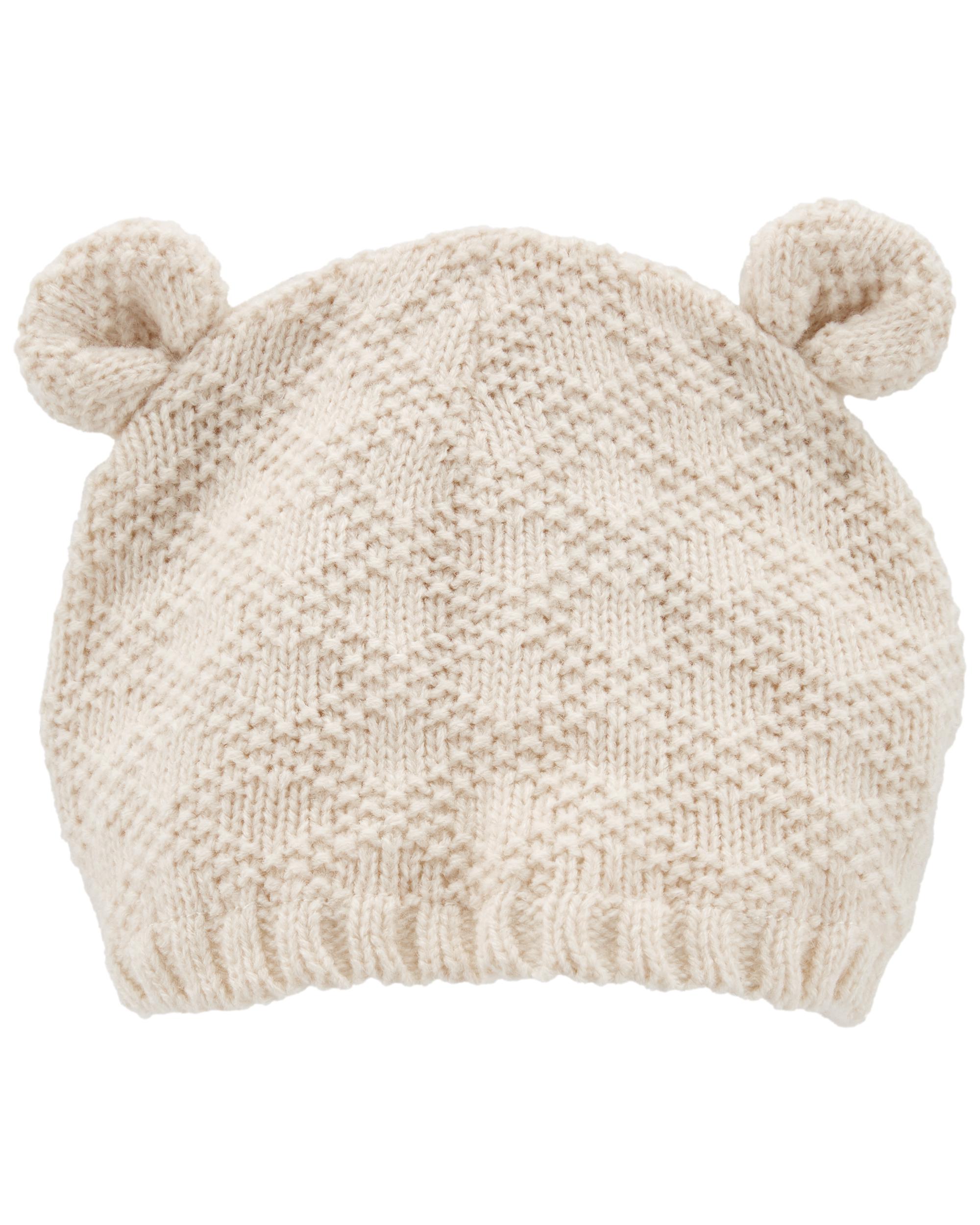 Carters Unisex Baby Bear Cap