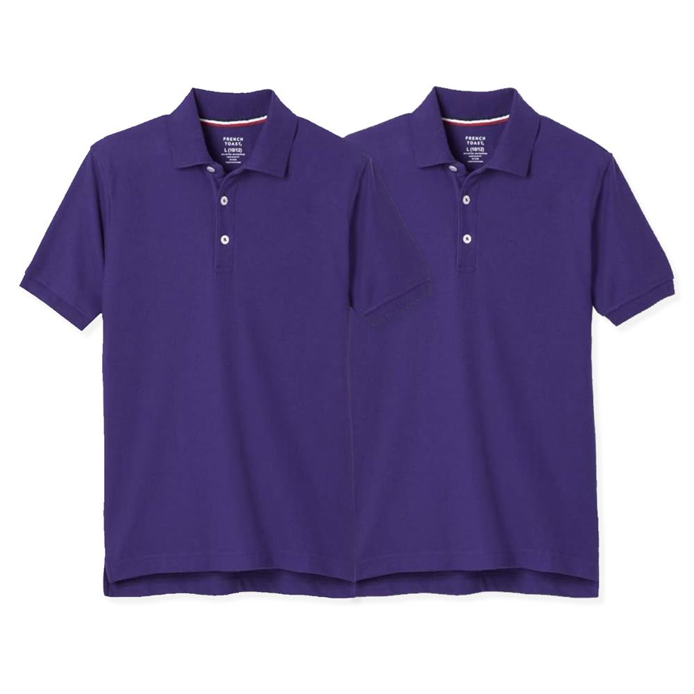 French Toast Boys 4-20 Short-Sleeve Pique Polo - 2 Pack