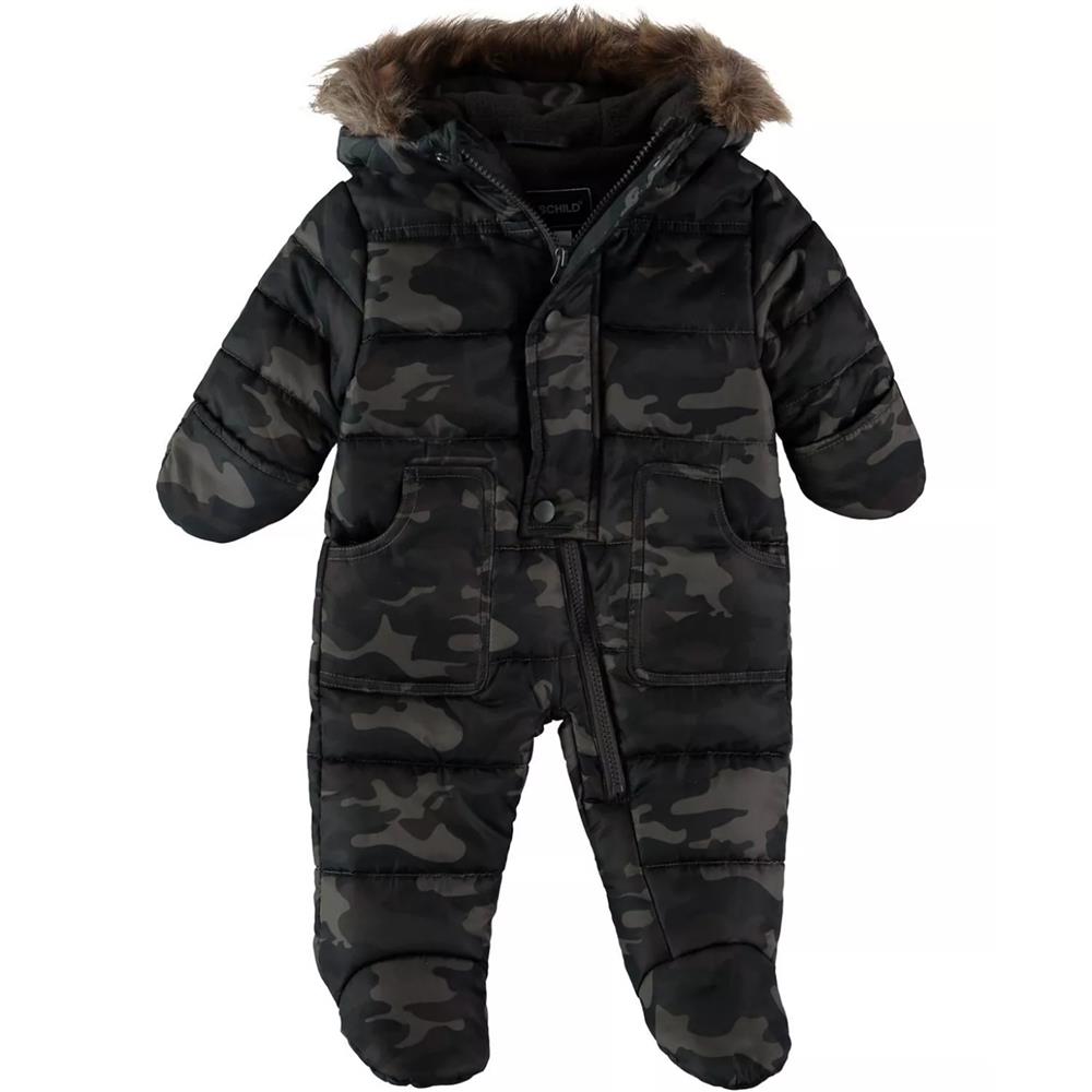 Rothschild Boys 0-9 Months Pram with Faux Fur Hood