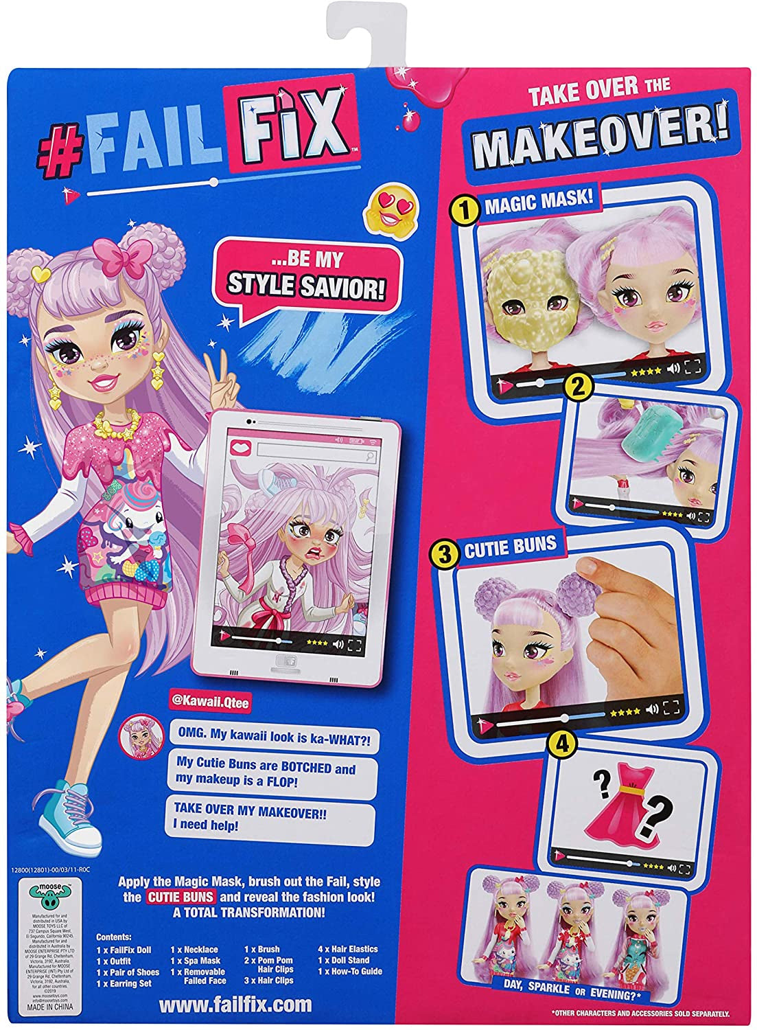 Failfix Kawaii.Qtee Total Makeover Doll Pack