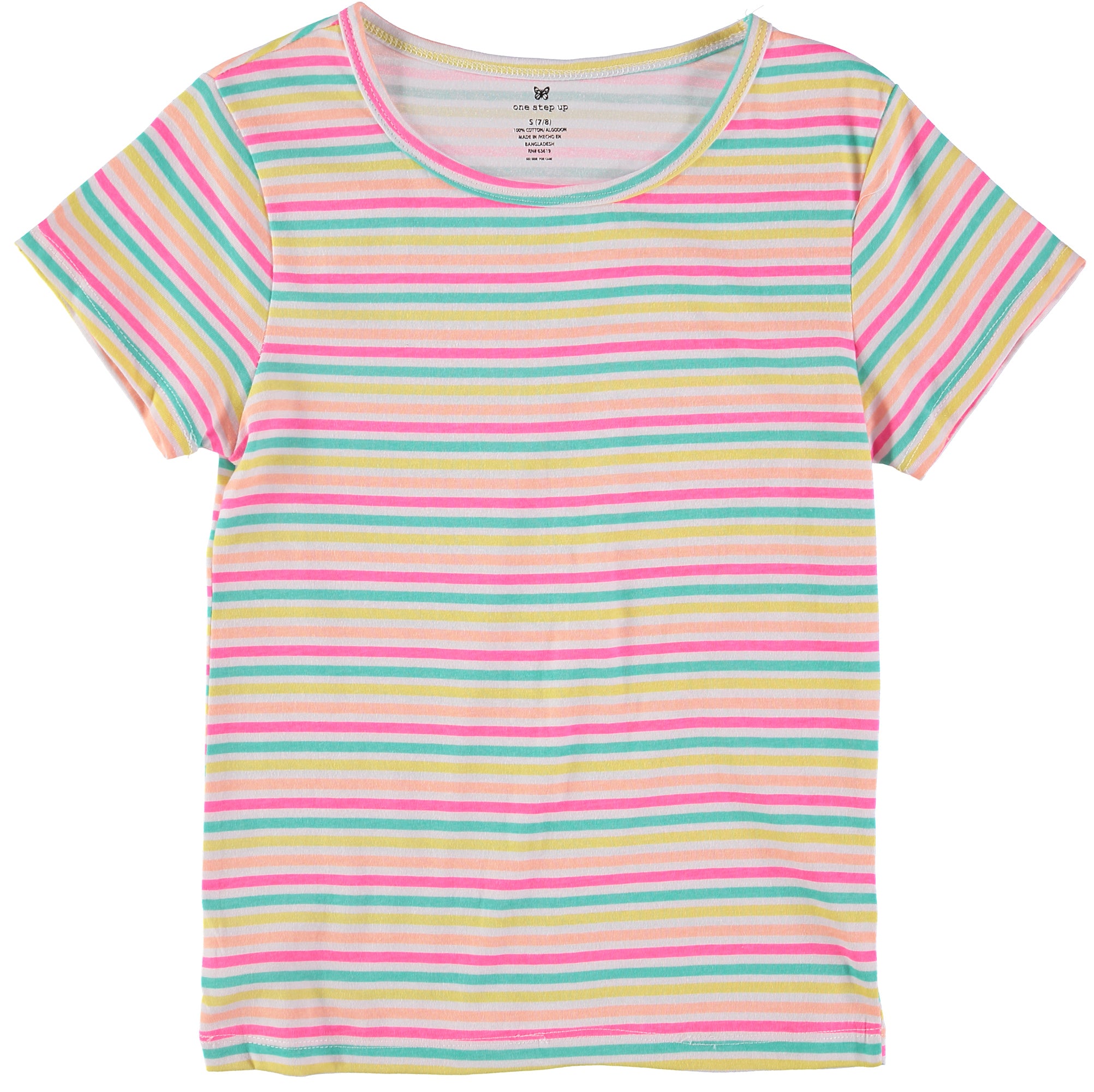 One Step Up Girls 7-16 3-Pack Short Sleeve Cotton Graphic T-Shirts