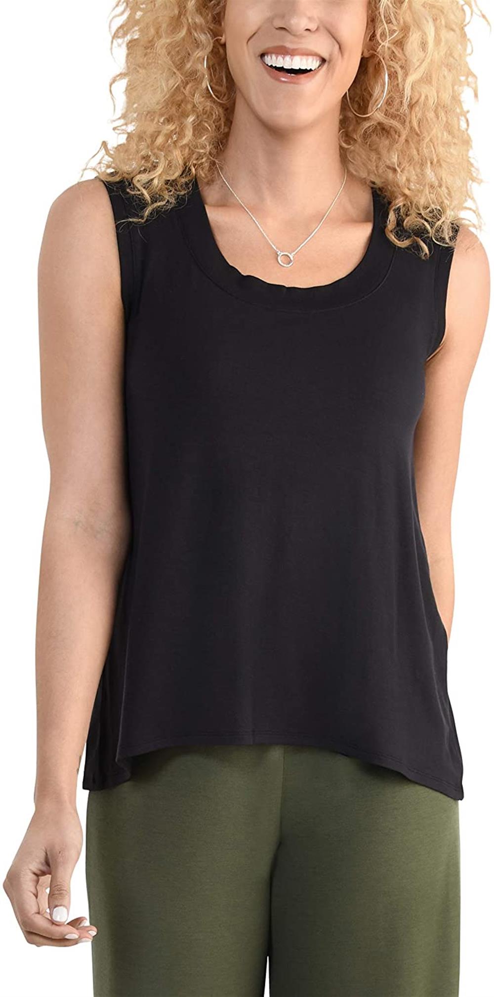 Seek No Further Womens Scoop Neck Shell Tank Top