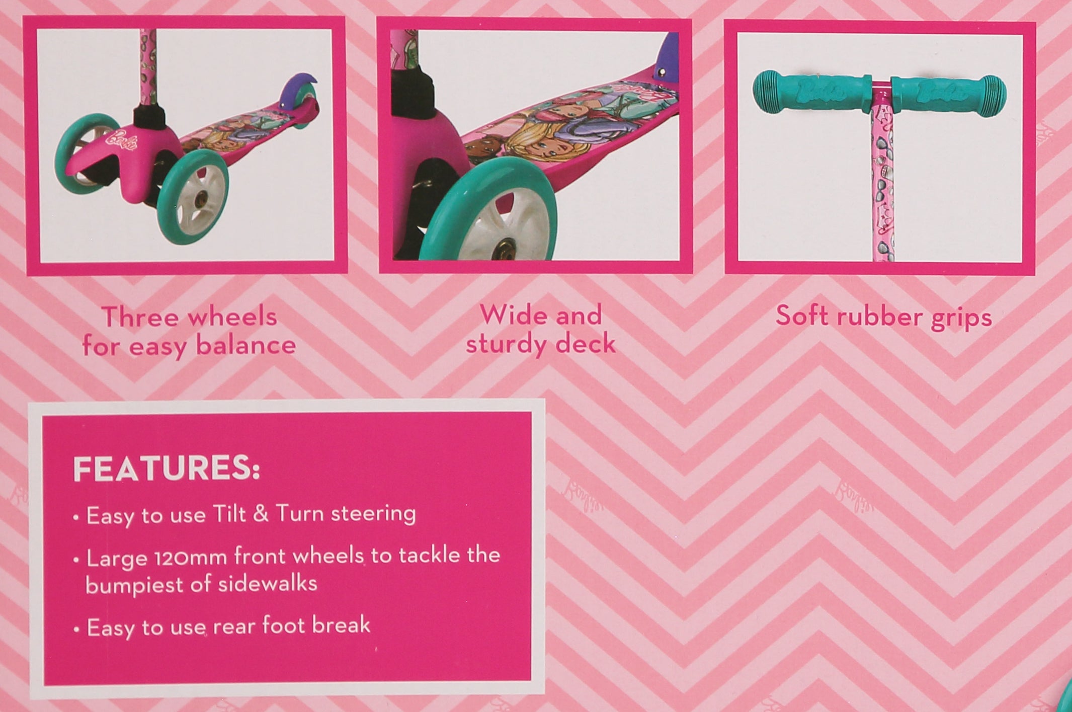 Barbie 3-Wheel Tilt Scooter