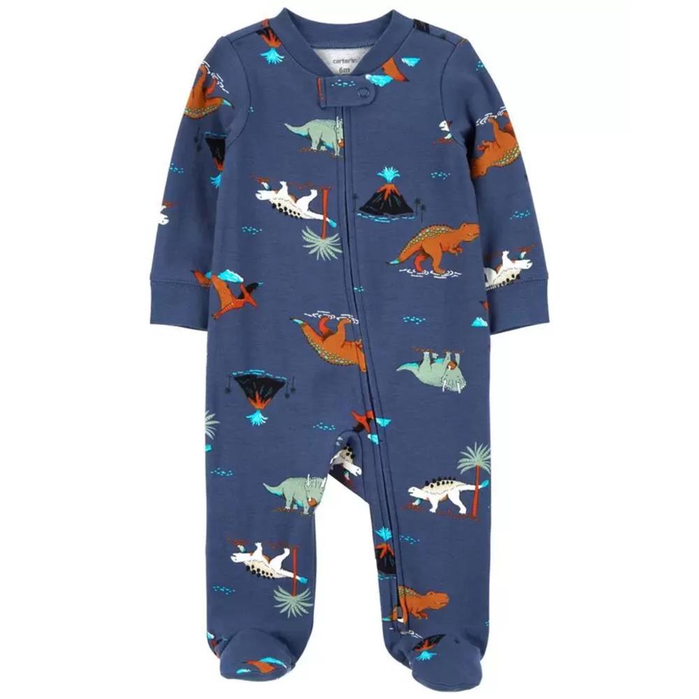 Carters Boys 0-9 Months Dinosaurs 2-Way Zip Cotton Sleep & Play