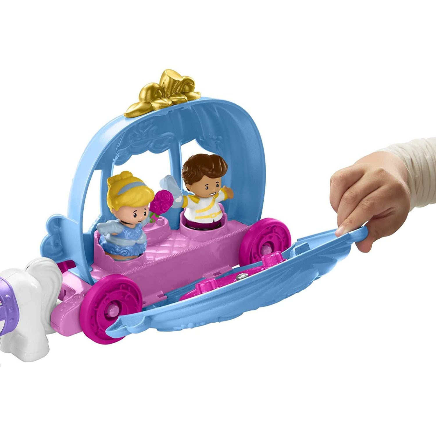 Fisher Price Little People Disney Princess Toddler Toy Cinderella’s Dancing Carriage Playset