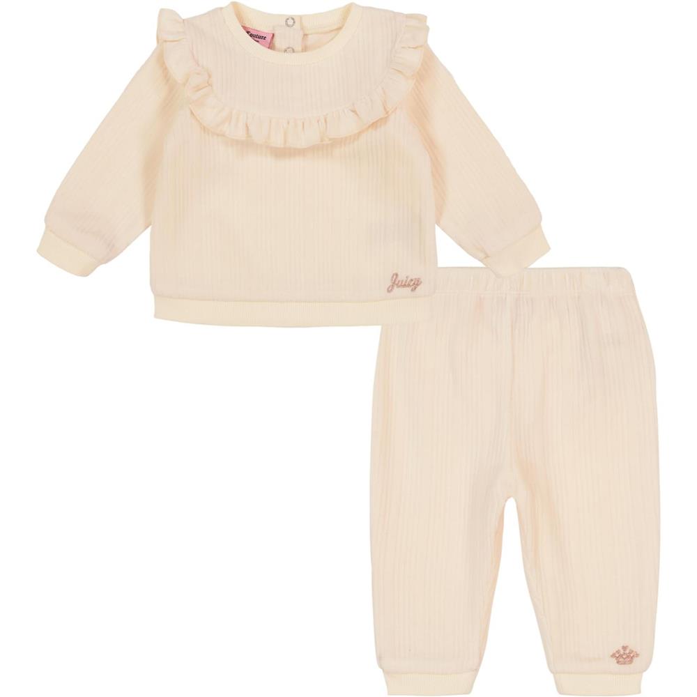Juicy Couture Girls 0-24 Months 2-Piece Ruffle Pant Set