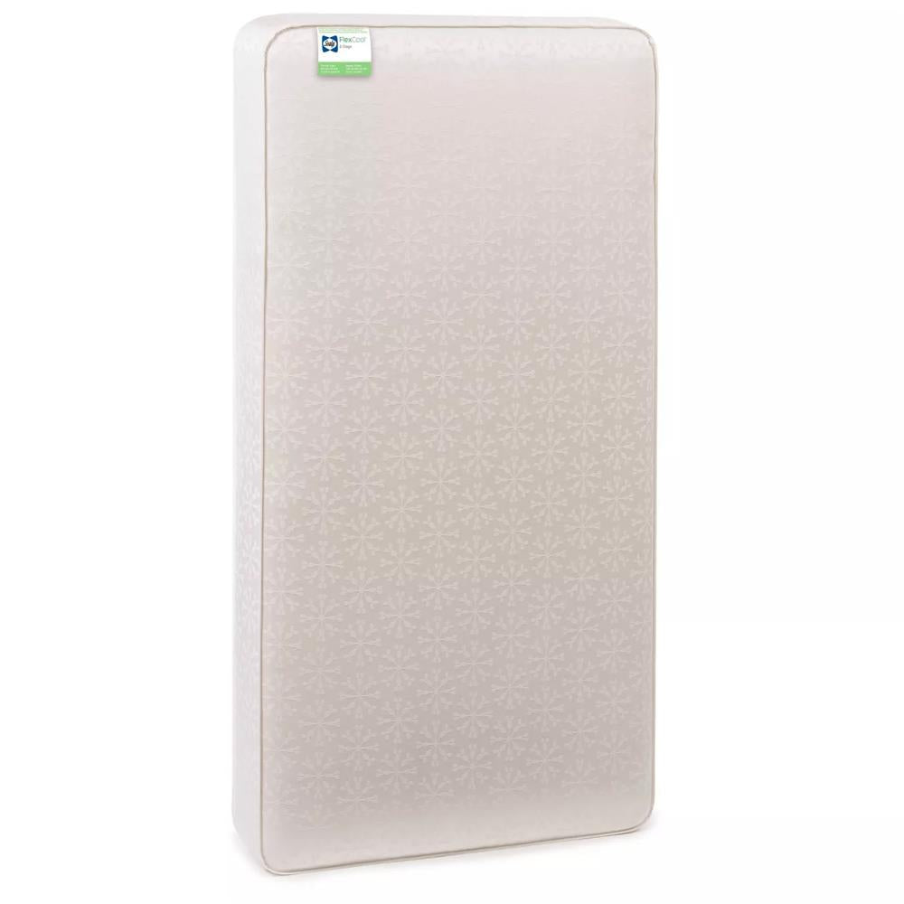 Sealy Baby Flex Cool 2-Stage Airy Dual Firmness Waterproof Standard Crib Mattress, 51.7”x 27.3''