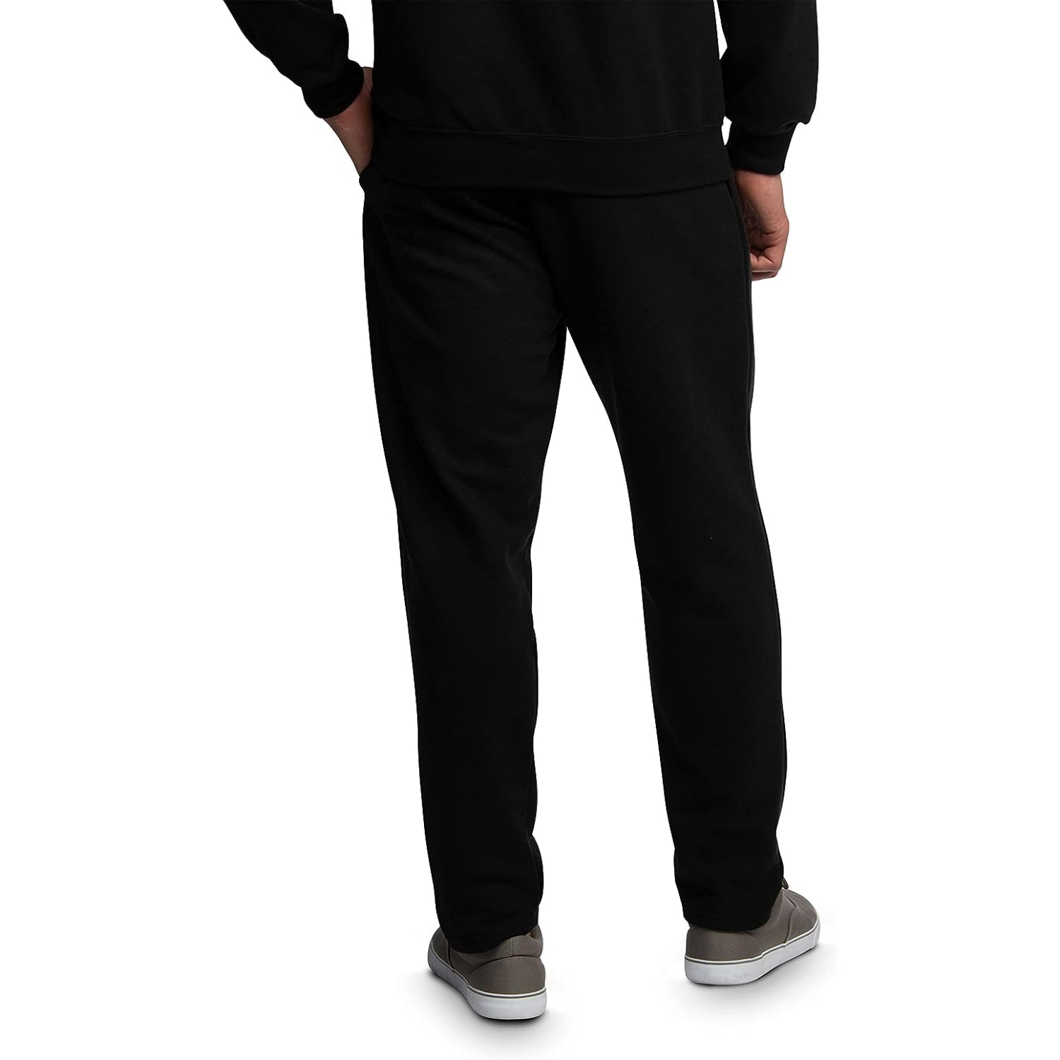 Fruit Of The Loom Mens S-4XL Fleece Open Bottom Sweatpants