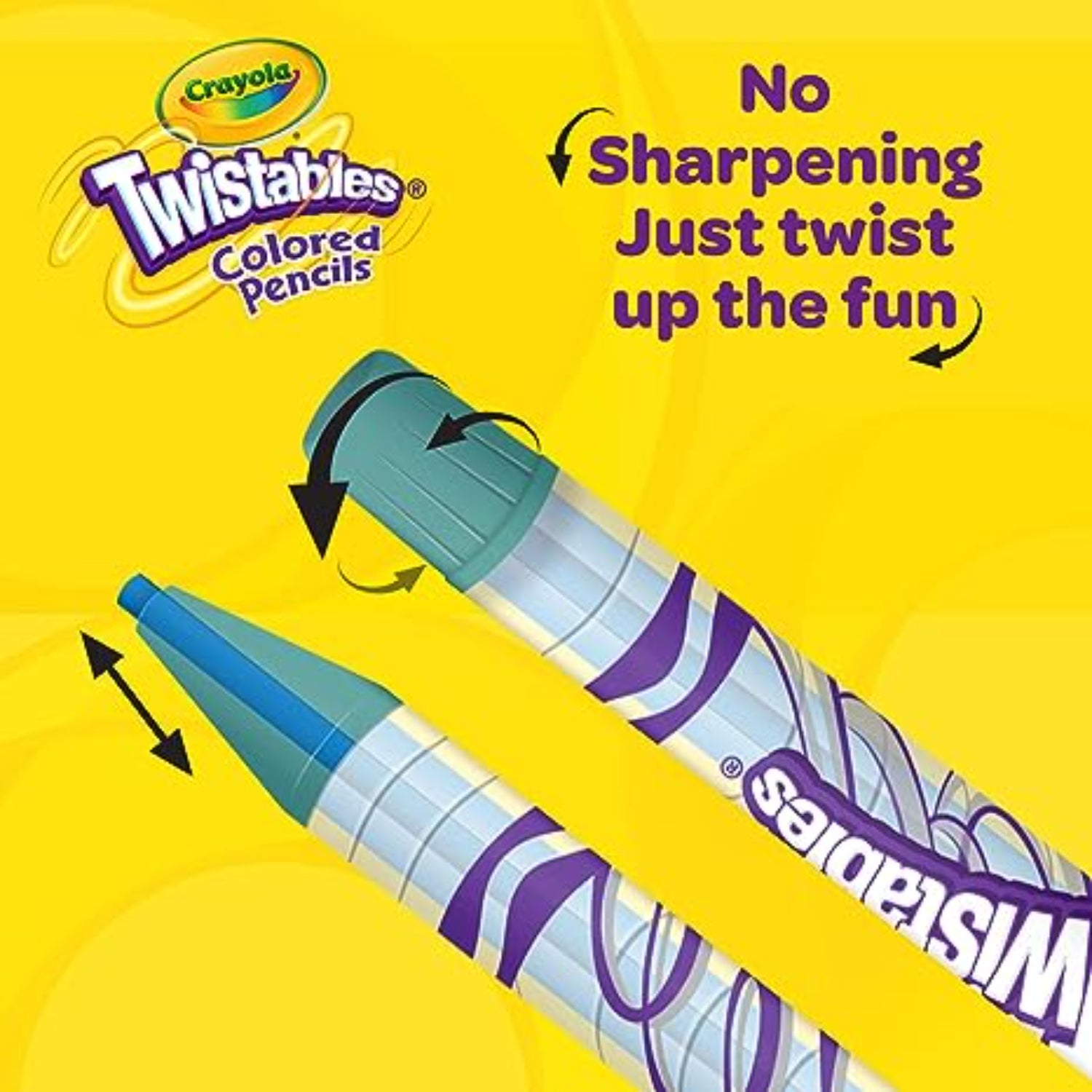 Crayola Twistables Colored Pencils, Gift for Kids, 12ct