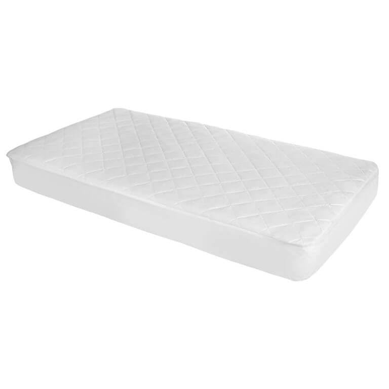 Kolcraft Baby Dri Waterproof Fitted Crib Mattress Pad Cover/Protector, White, 52'' x 28''