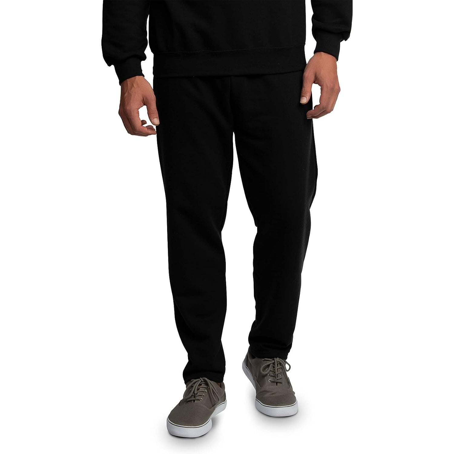 Fruit Of The Loom Mens S-4XL Fleece Open Bottom Sweatpants